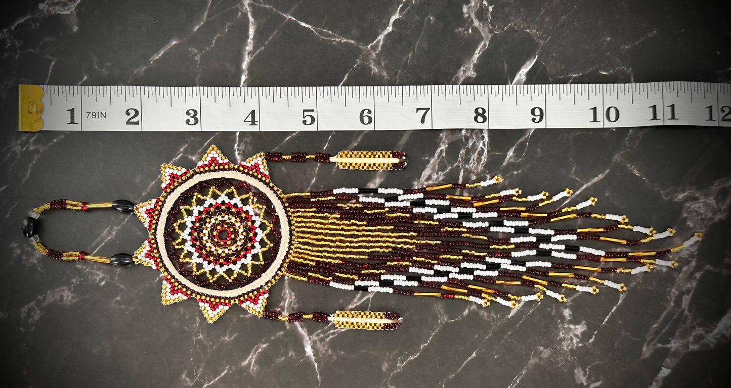 Beaded Dreamcatcher with Feathers