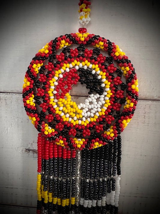 Medicine Wheel Beaded Dreamcatcher
