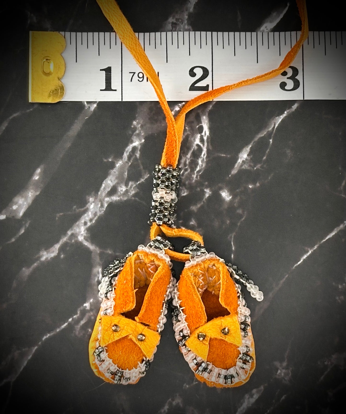 Sweet Steps: Handmade Beaded Moccasin Necklace