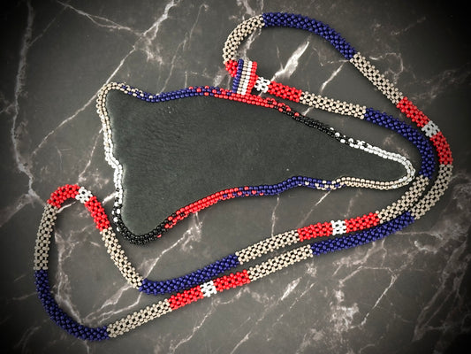 Beaded Patriots Medallion