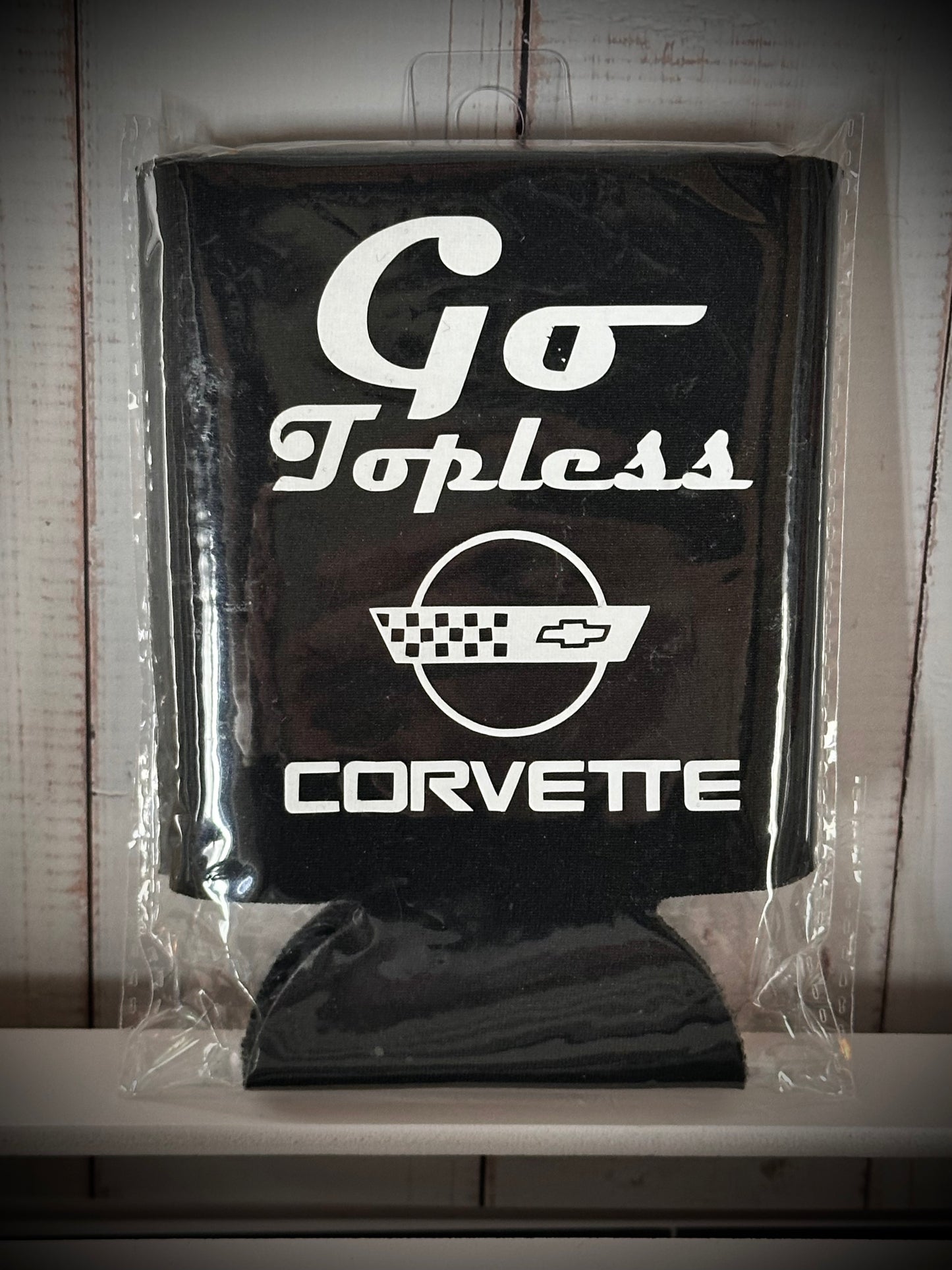 Rev Up Your Drinks: "Go Topless" Corvette Coozie