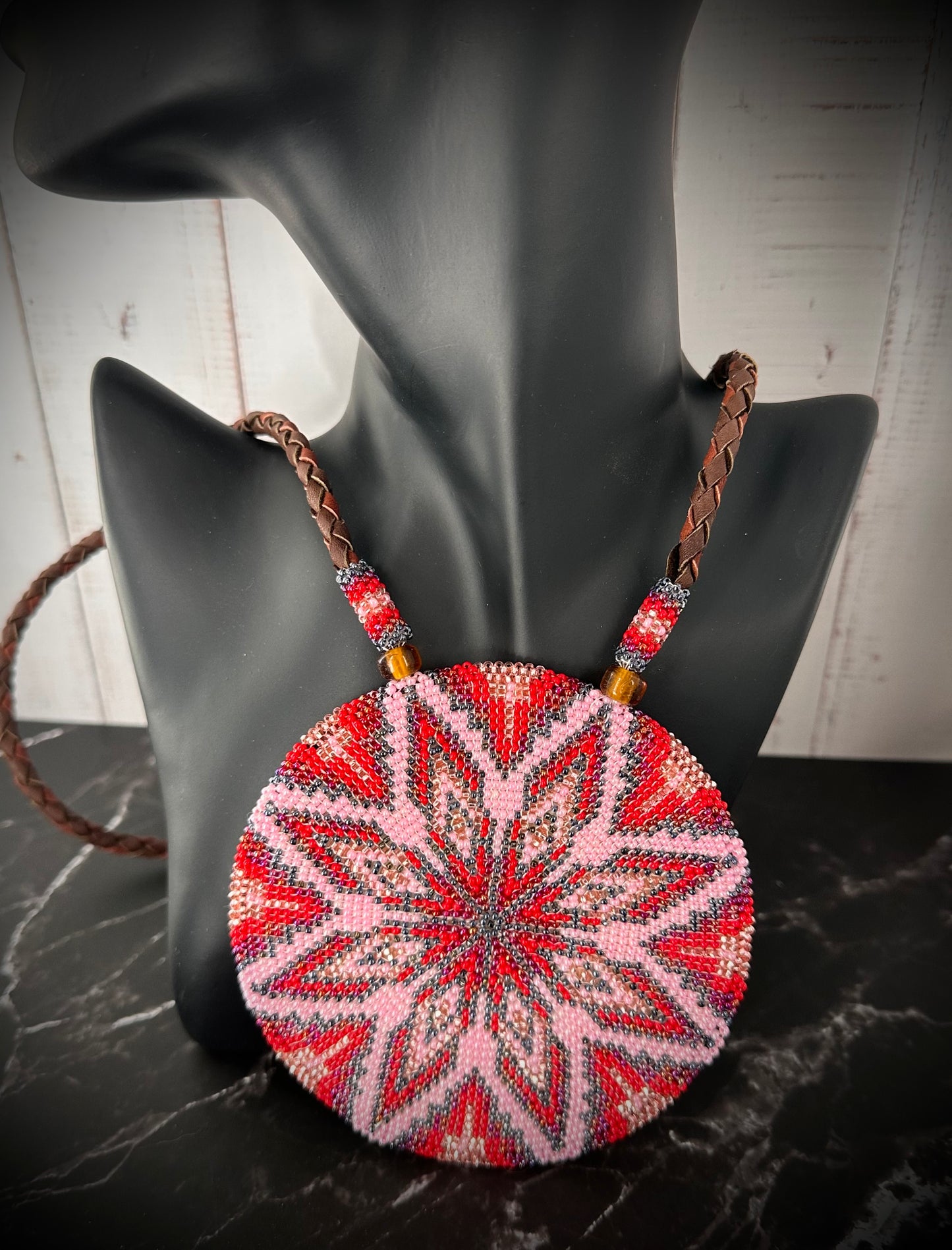 Beautiful Starburst Beaded Medallion