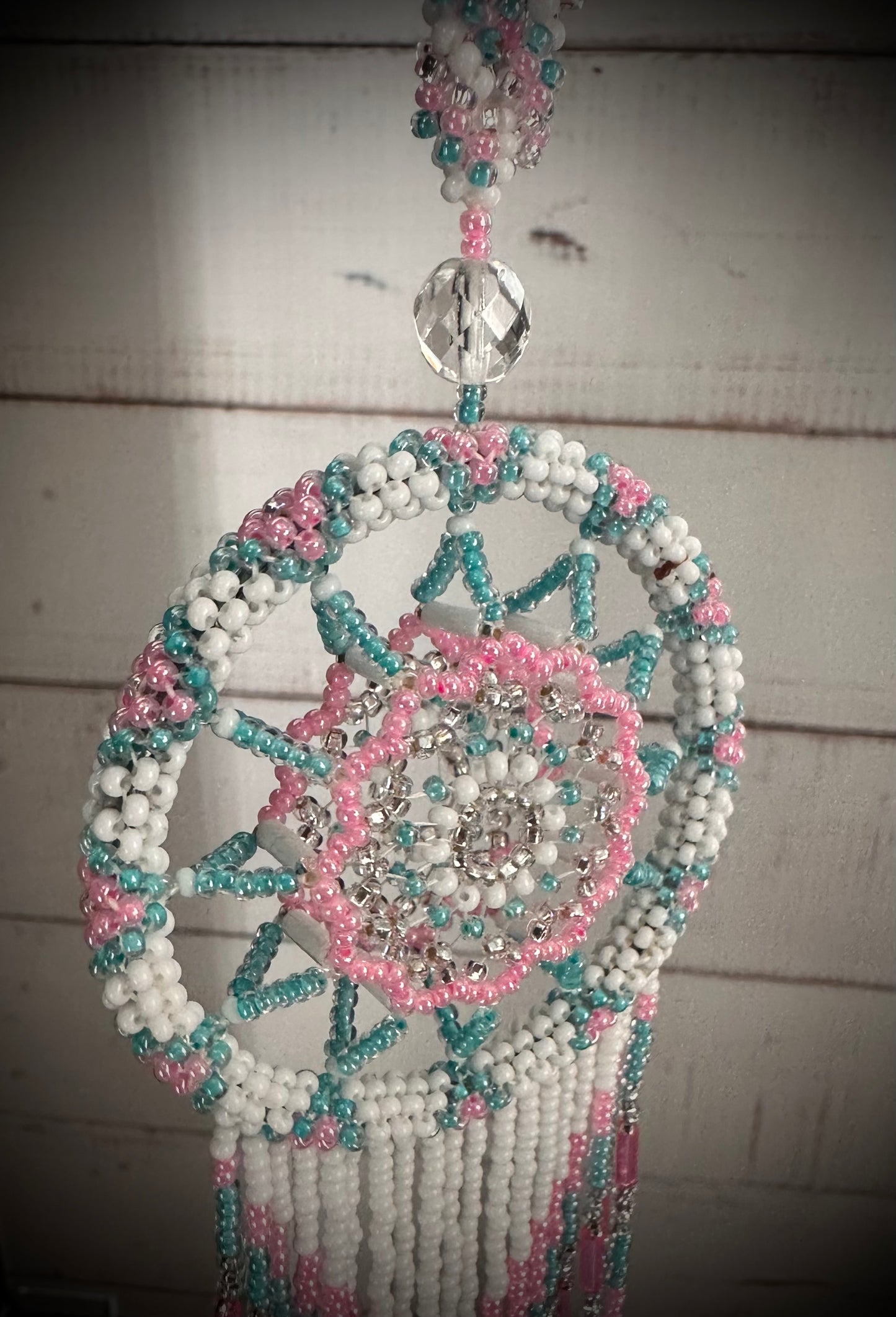 Whimsical Dreams: Enchanted Beaded Dreamcatcher