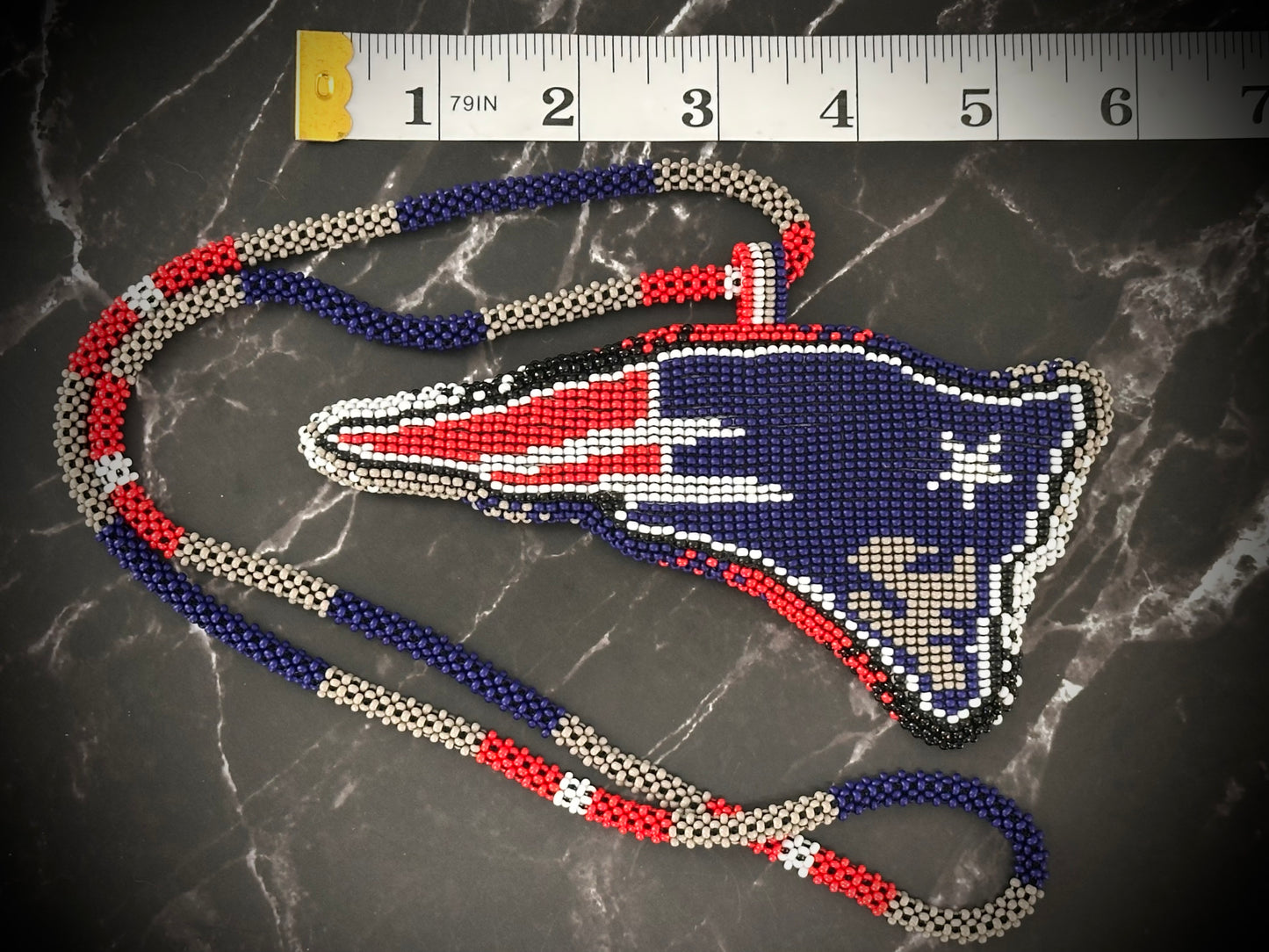 Beaded Patriots Medallion