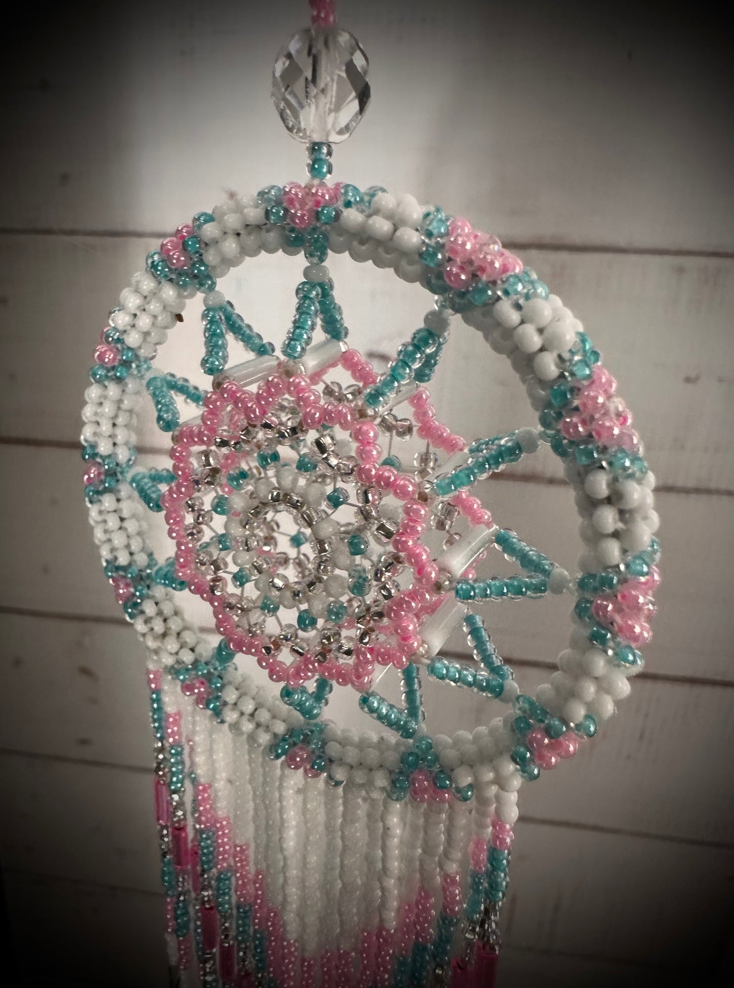 Whimsical Dreams: Enchanted Beaded Dreamcatcher