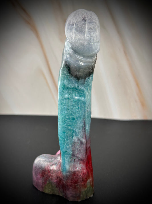Unique Playful Epoxy Resin Peen Sculpture