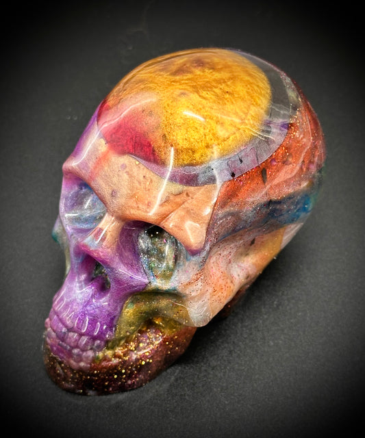 Gothic Epoxy Resin Skull