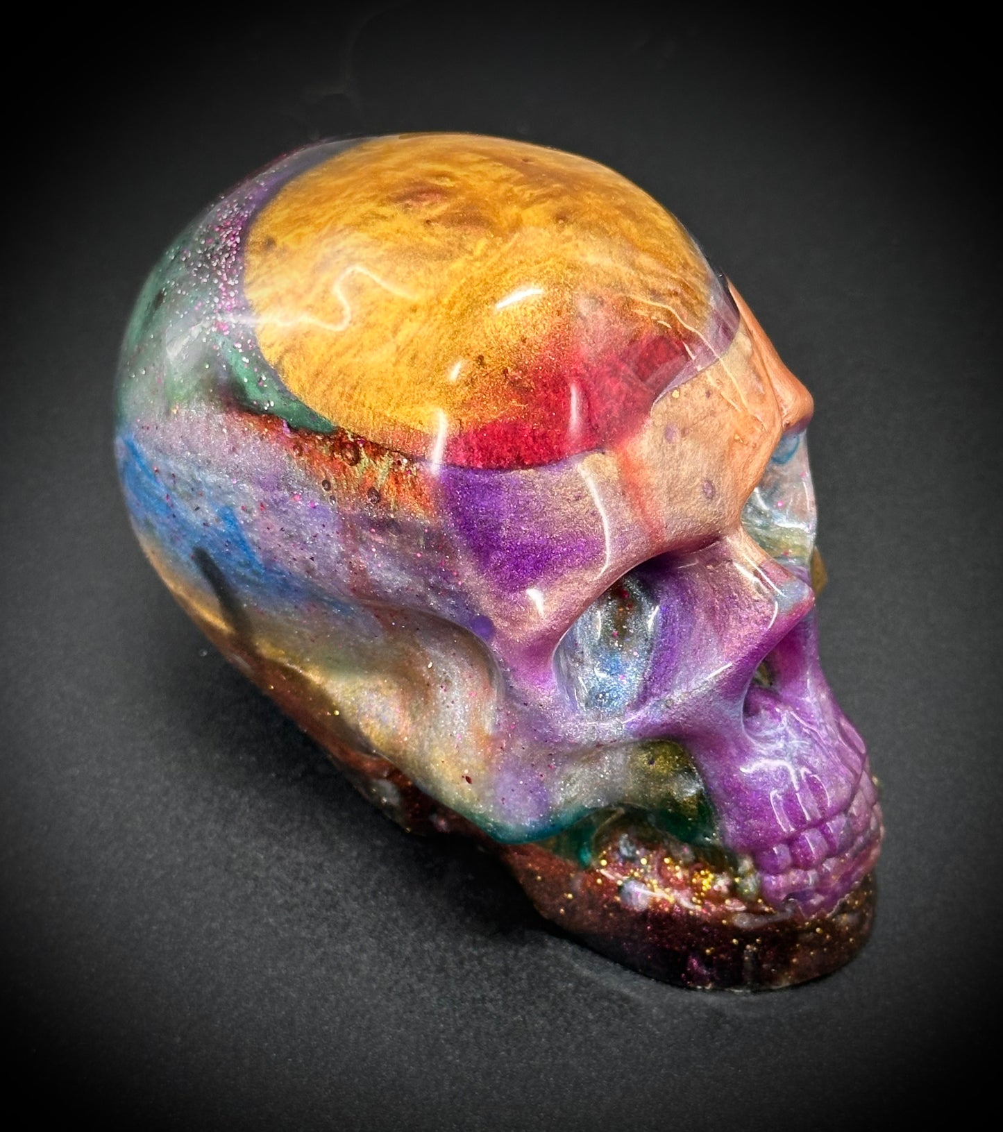 Gothic Epoxy Resin Skull