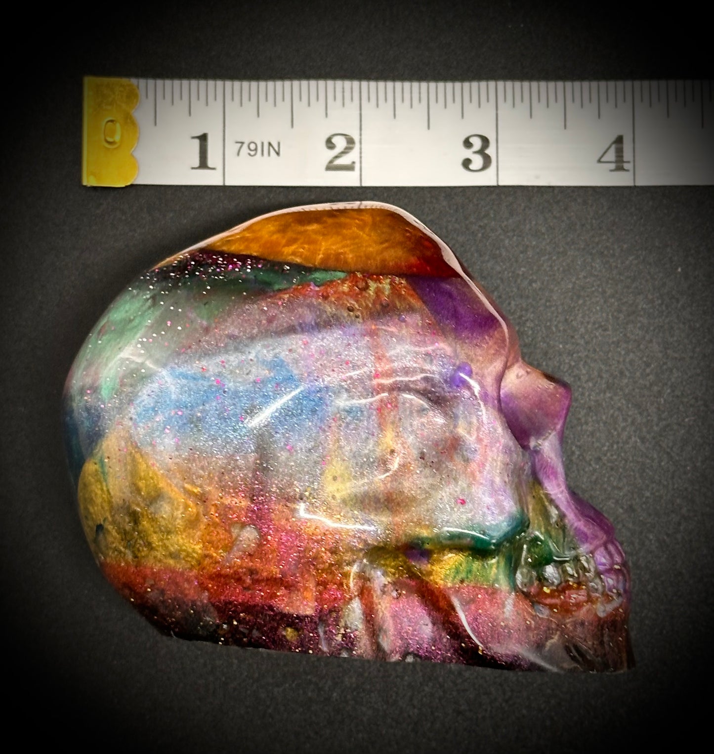 Gothic Epoxy Resin Skull