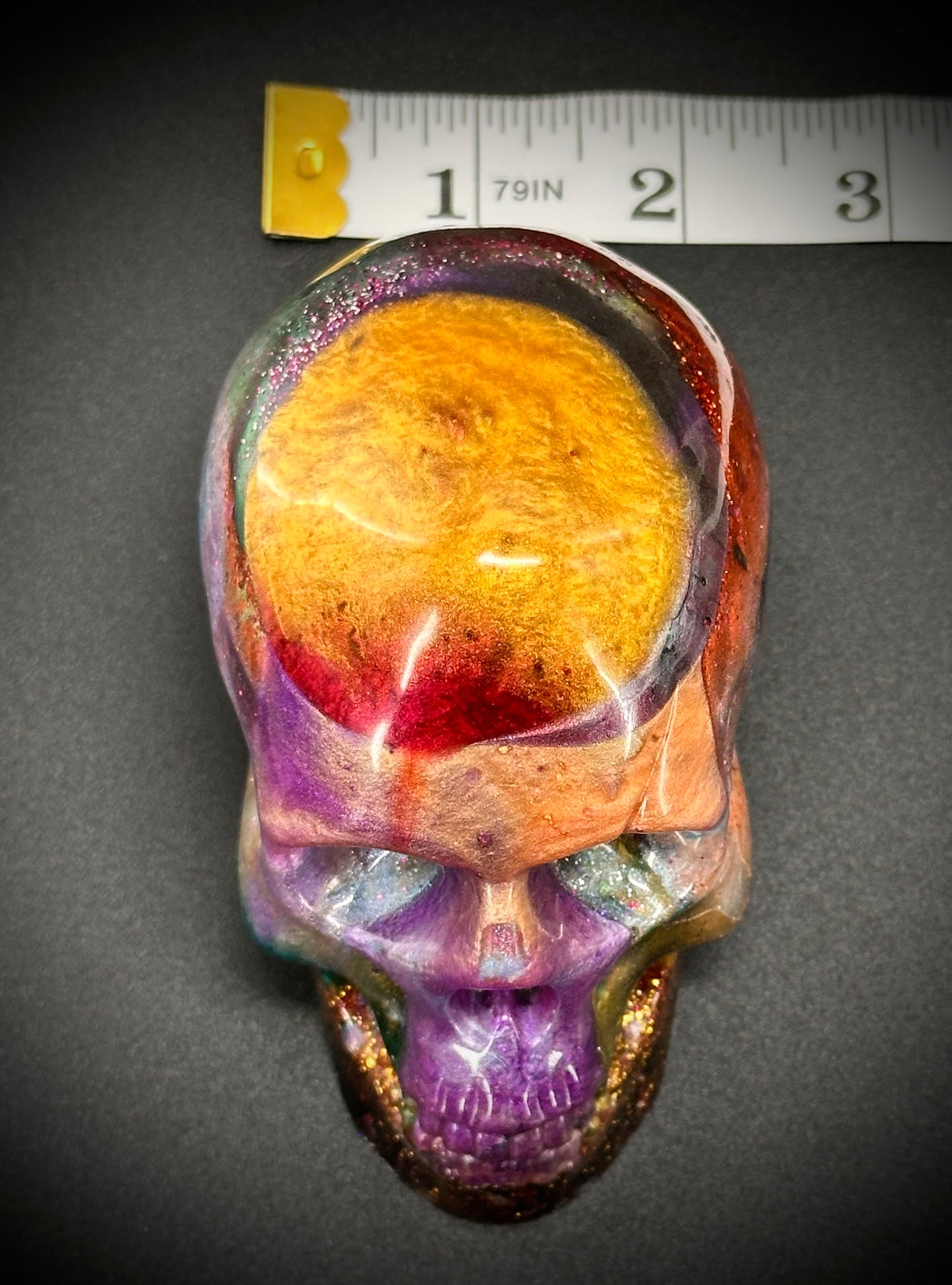 Gothic Epoxy Resin Skull