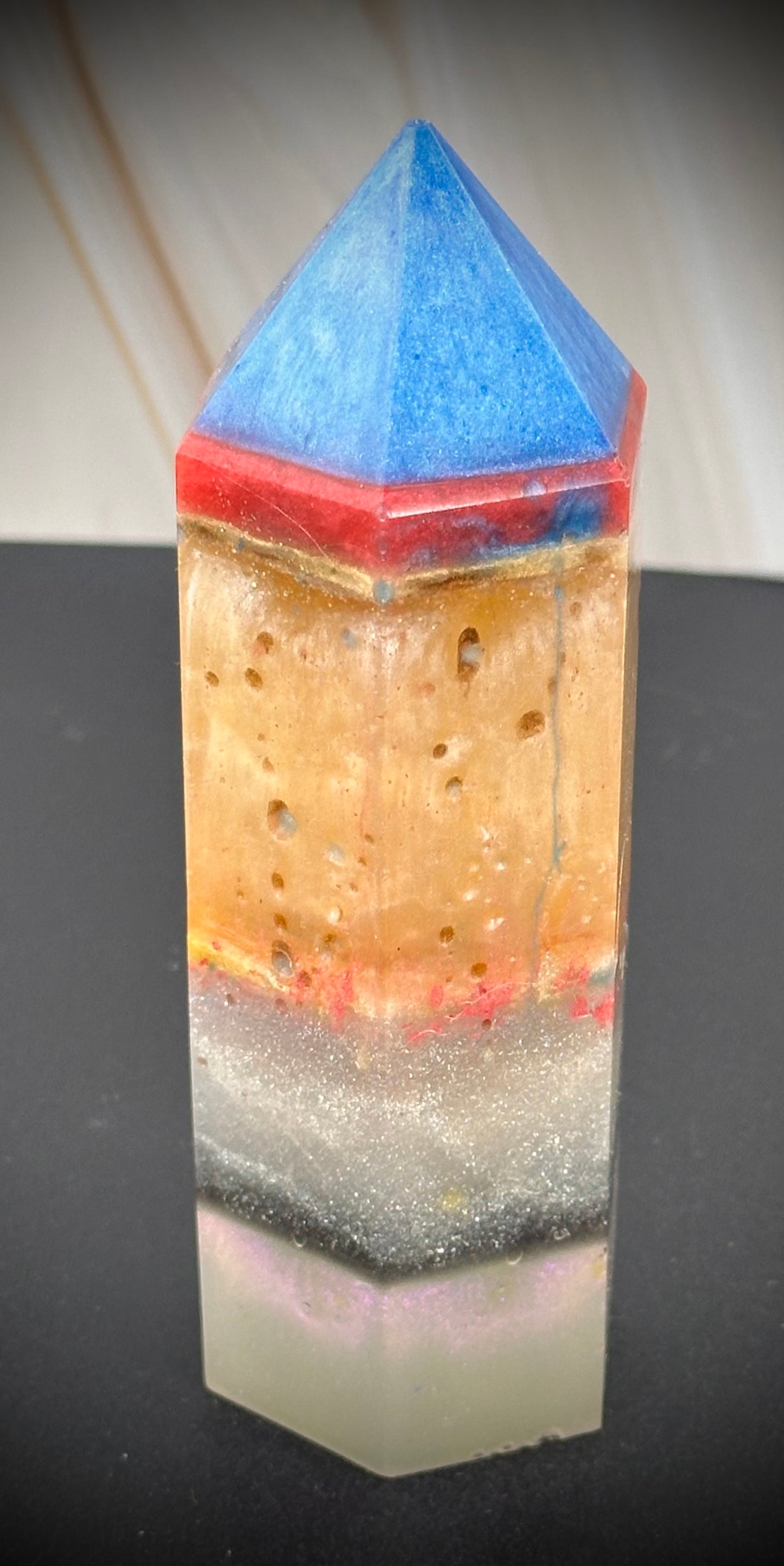 Stunning Epoxy Resin Tower - One-of-a-Kind Decor Piece