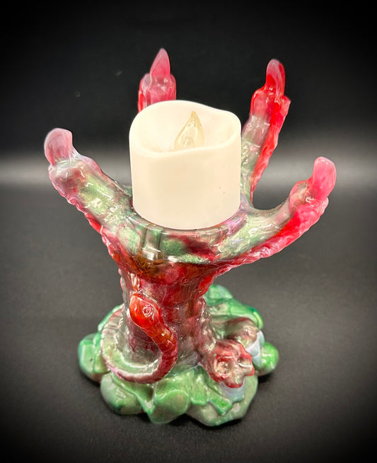 Fantasy Dragon Claw Epoxy Resin Tea Light Holder