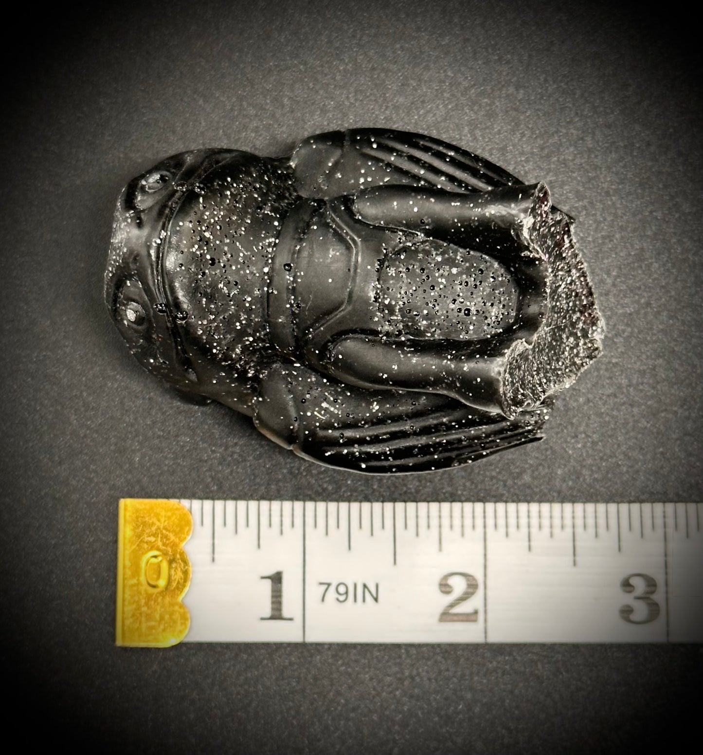 Enchanting Silver Sparkly Resin Dragon Figure