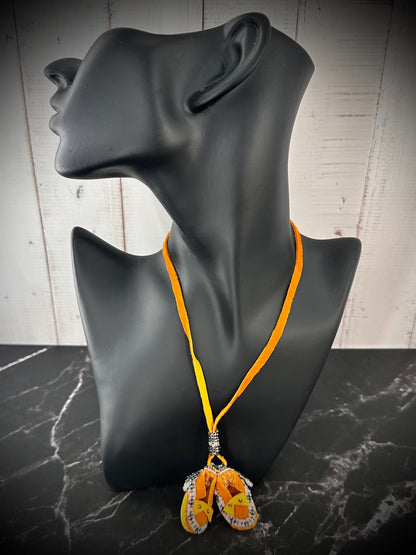 Sweet Steps: Handmade Beaded Moccasin Necklace