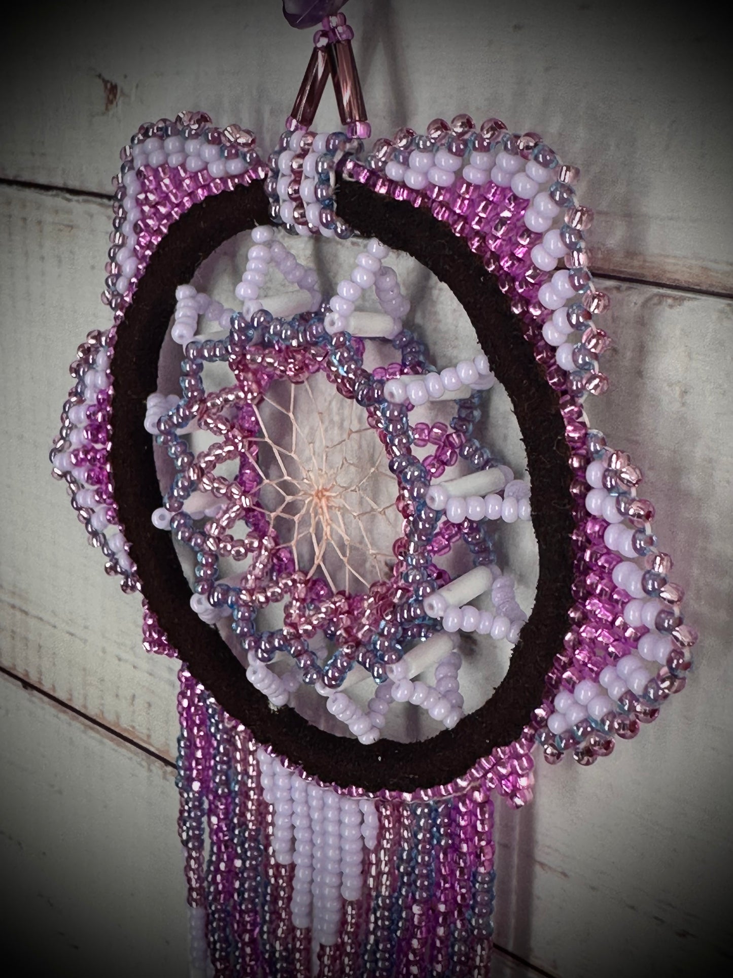 Enchanting Native American Beaded 3D Dreamcatcher