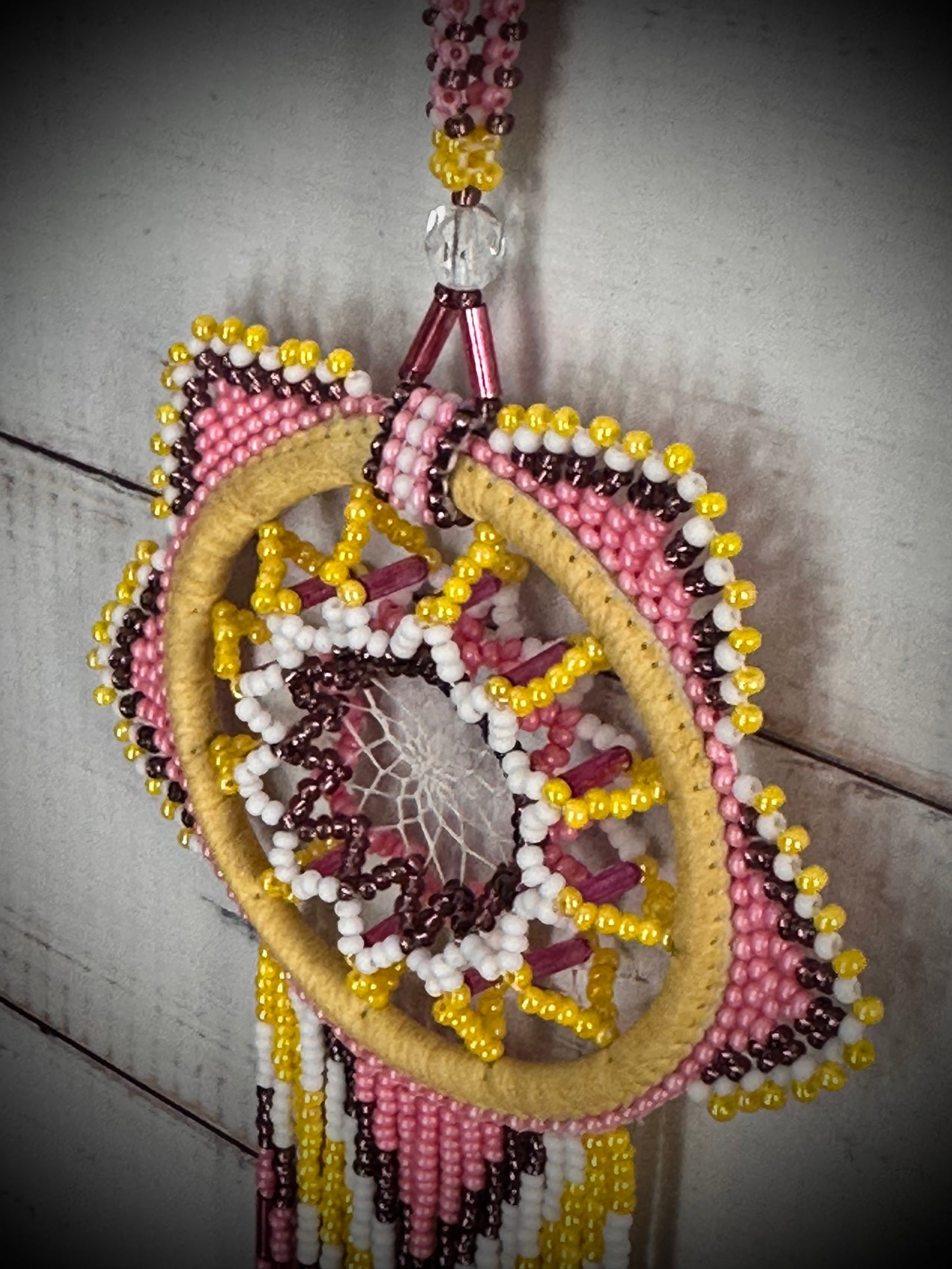 Stunning Native American Beaded 3D Dreamcatcher
