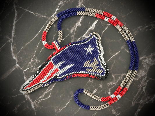 Beaded Patriots Medallion