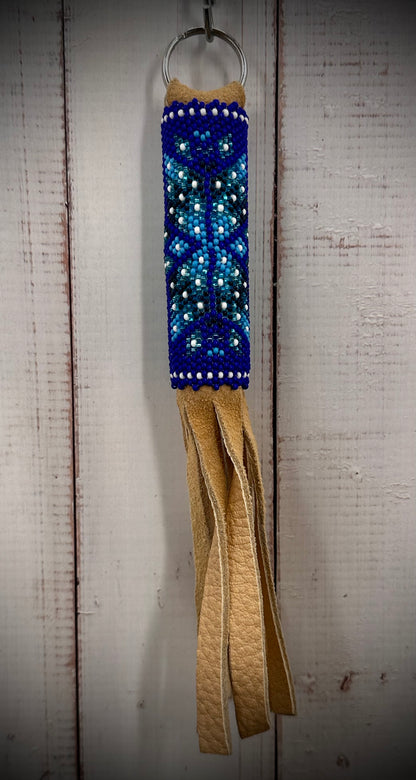 Native Elegance: Handcrafted Beaded Keychain