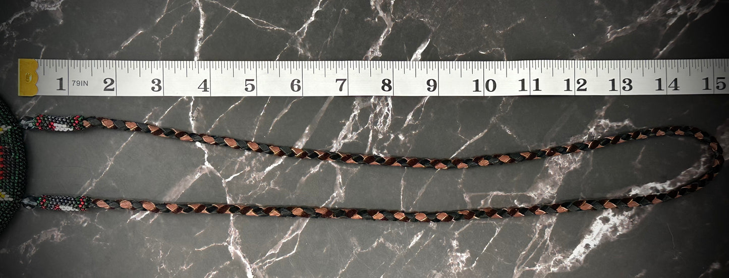 Native American Beaded Star Medallion Necklace