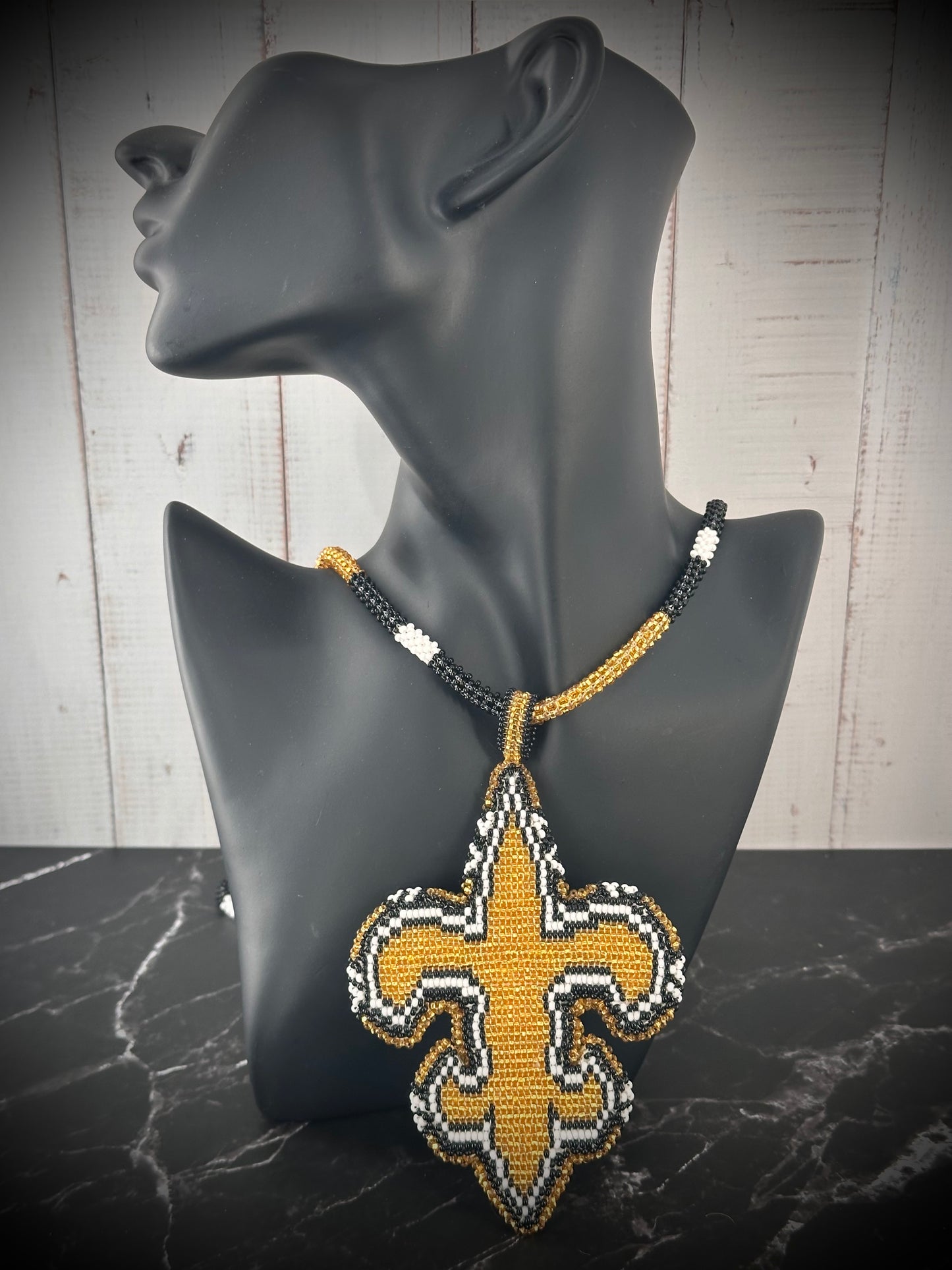 Beaded Saints Medallion