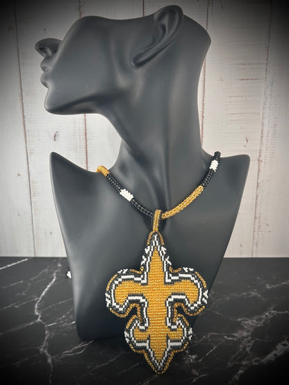 Beaded Saints Medallion