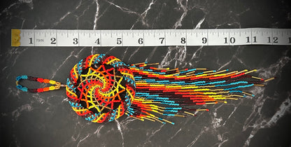 Rainbow Beaded 3d Dreamcatcher