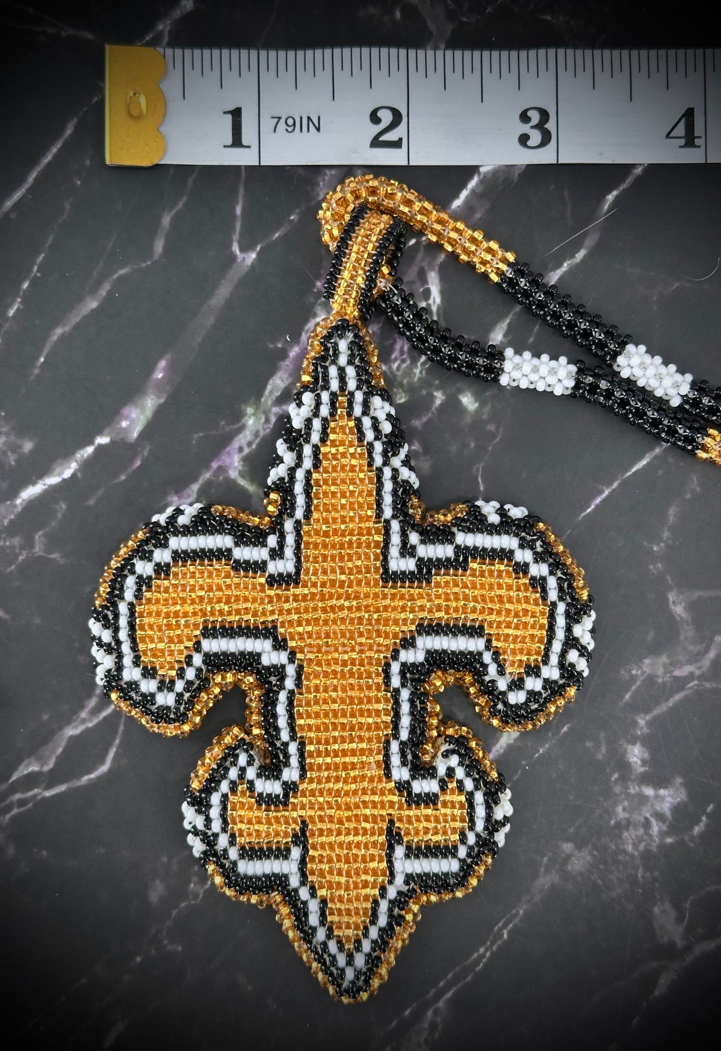 Beaded Saints Medallion