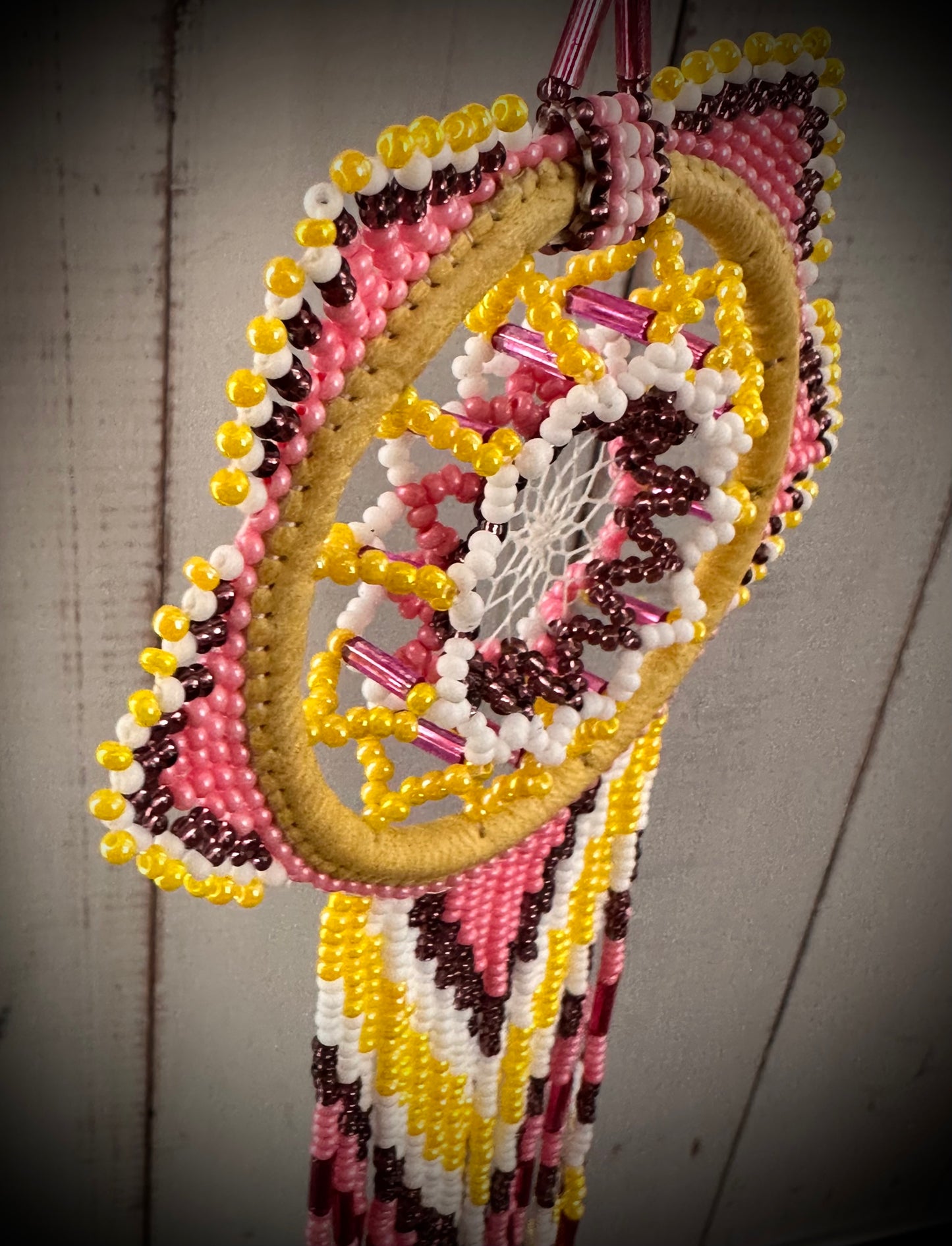 Stunning Native American Beaded 3D Dreamcatcher