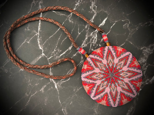 Beautiful Starburst Beaded Medallion