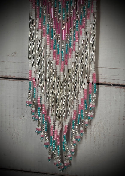 Whimsical Dreams: Enchanted Beaded Dreamcatcher