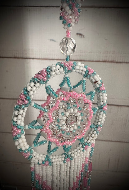 Whimsical Dreams: Enchanted Beaded Dreamcatcher
