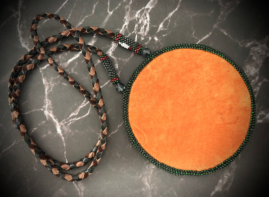 Native American Beaded Star Medallion Necklace