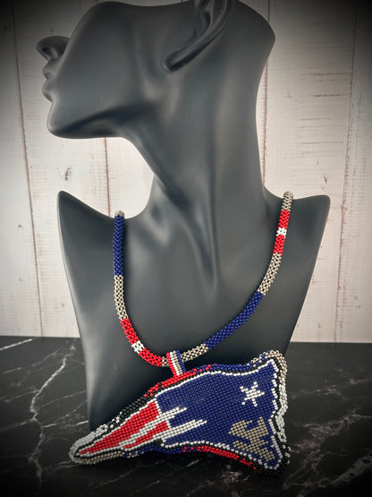 Beaded Patriots Medallion