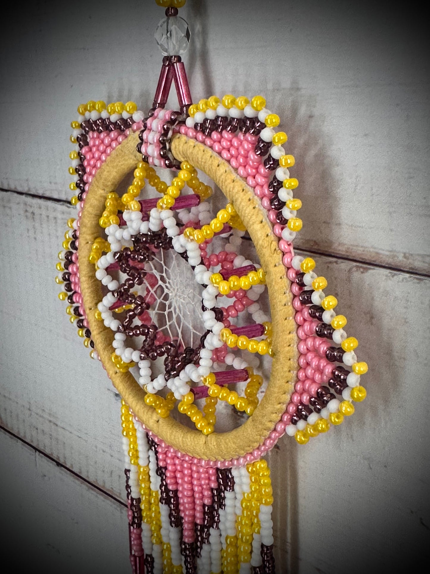 Stunning Native American Beaded 3D Dreamcatcher