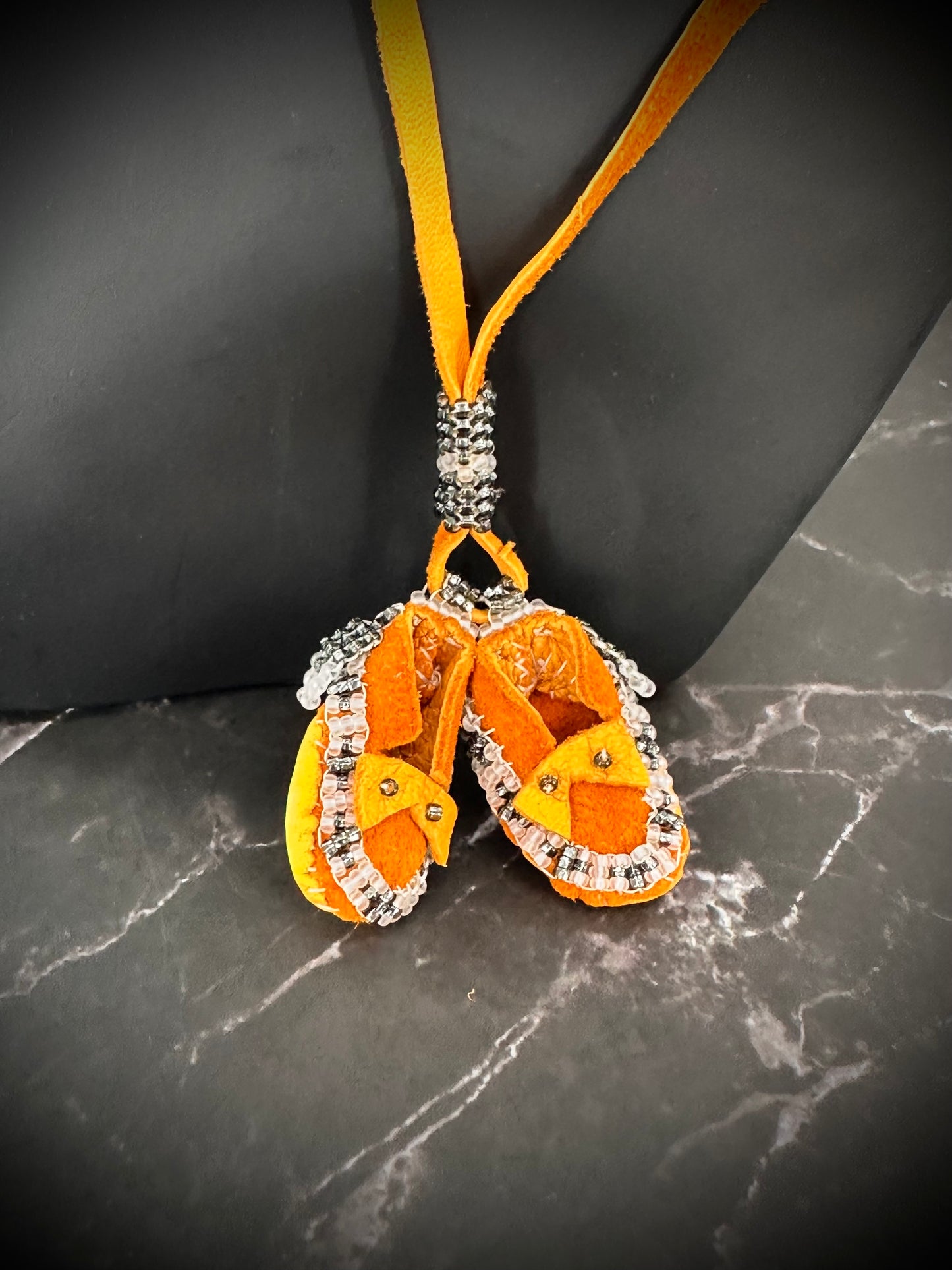 Sweet Steps: Handmade Beaded Moccasin Necklace