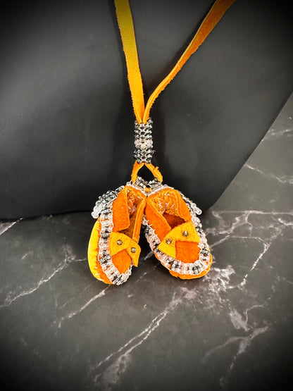 Sweet Steps: Handmade Beaded Moccasin Necklace