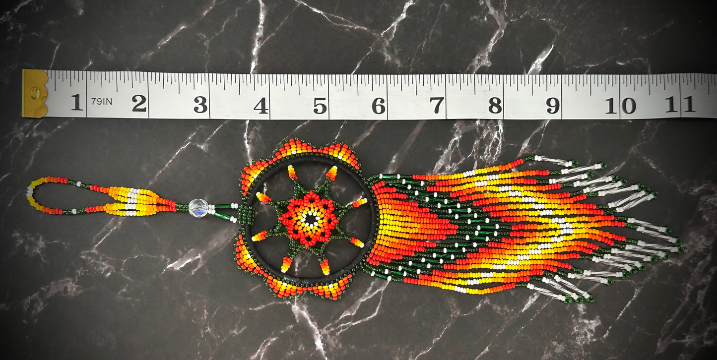 Radiant Beaded Native American 3D Dreamcatcher