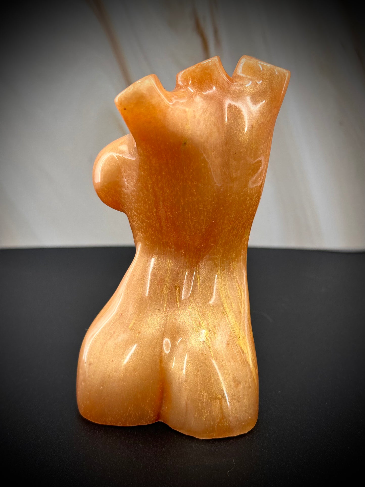 Elegant Epoxy Resin Female Body Sculpture