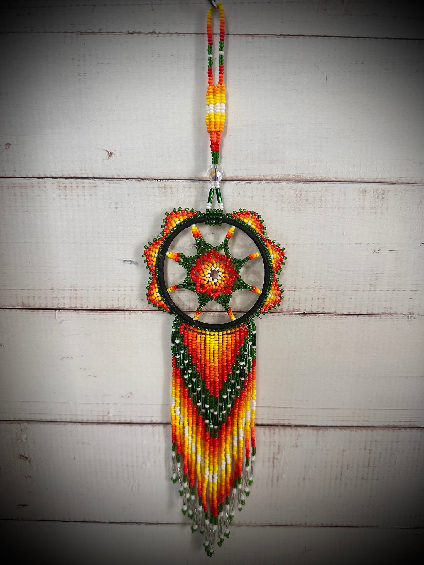 Radiant Beaded Native American 3D Dreamcatcher