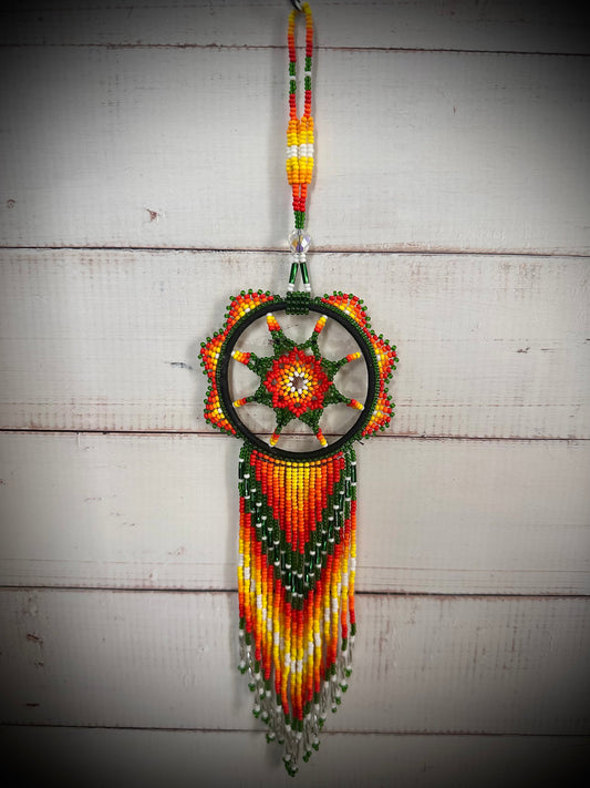 Radiant Beaded Native American 3D Dreamcatcher