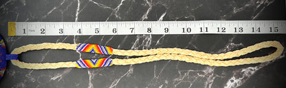 Radiant Horizon Beaded Medallion: A Burst of Color