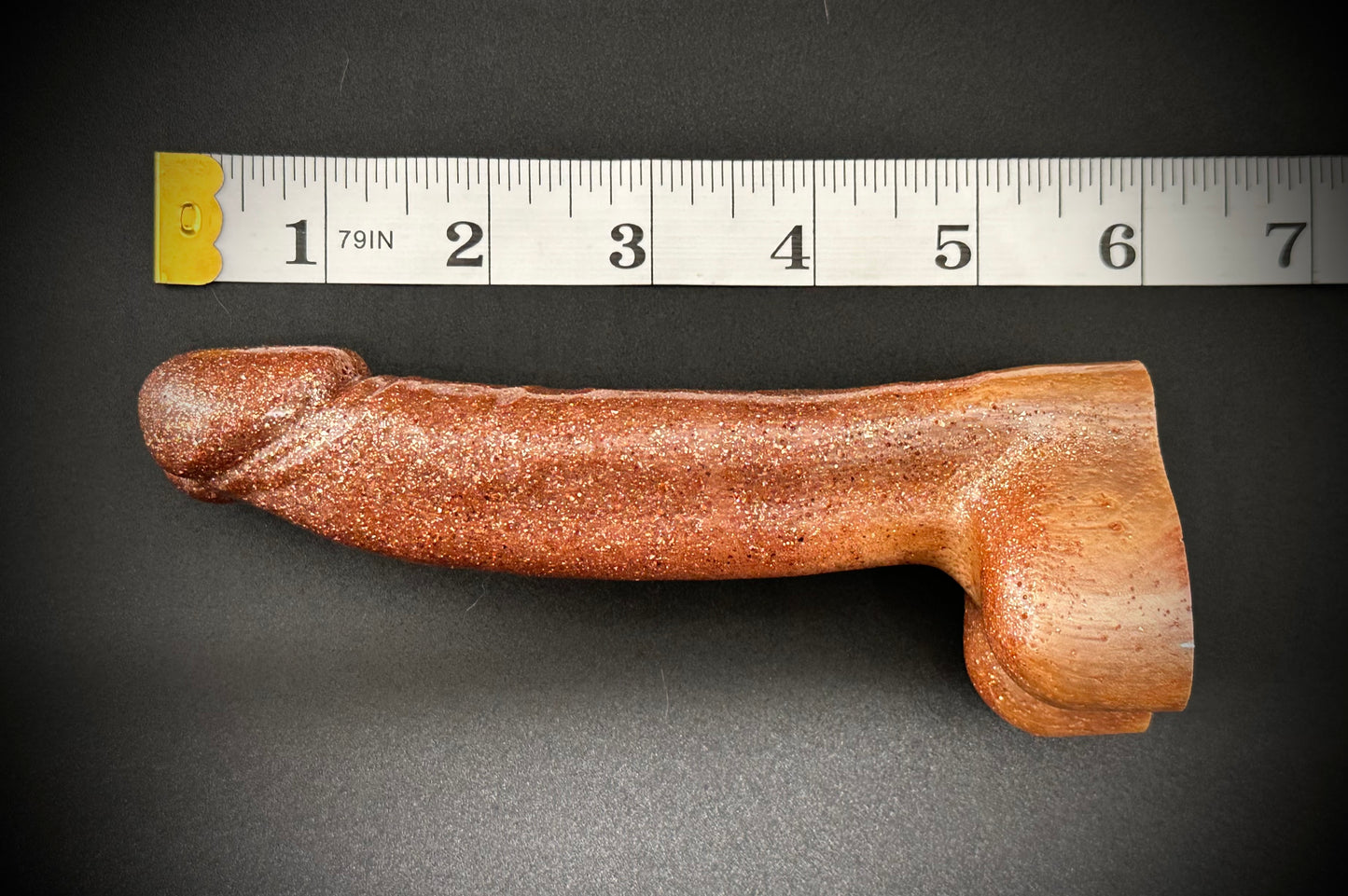Unique Epoxy Resin Peen Sculpture - A Playful Decorative Piece