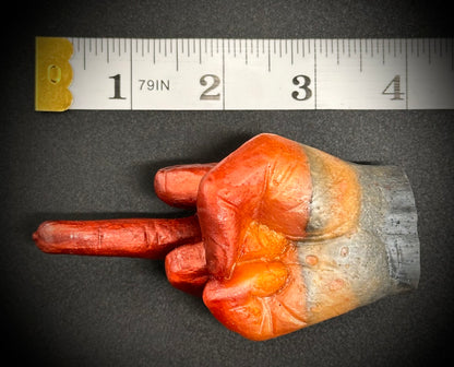 Playful Epoxy Hand Gesture Figurine