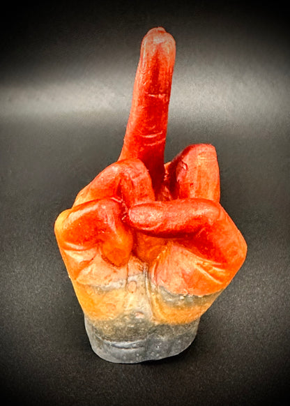 Playful Epoxy Hand Gesture Figurine