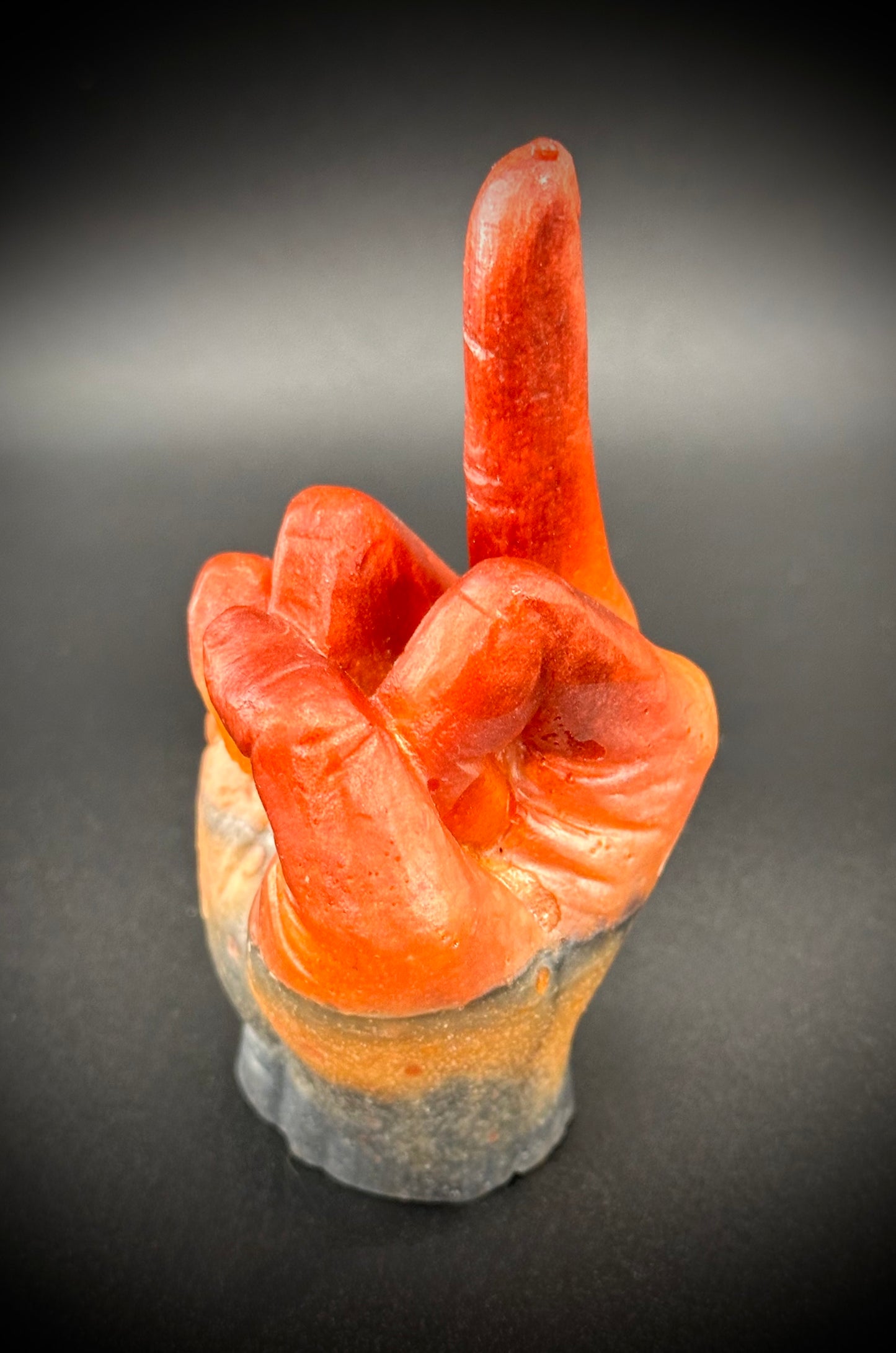 Playful Epoxy Hand Gesture Figurine