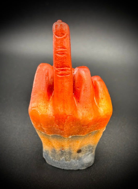 Playful Epoxy Hand Gesture Figurine