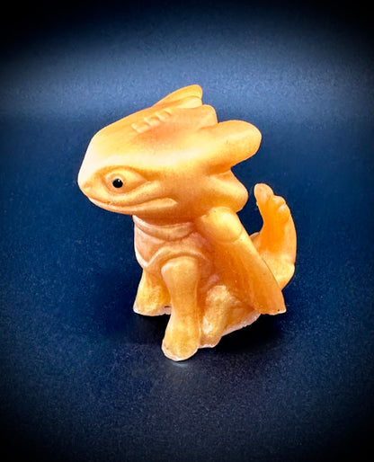 Enchanting Golden Resin Dragon Figure – Whimsical Decor!