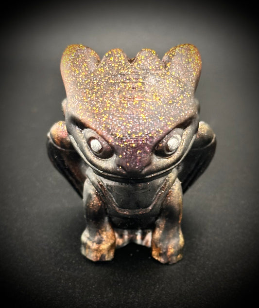 Enchanting Sparkly Resin Dragon Figure – Whimsical Decor!